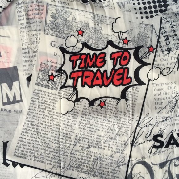 Dolcezza Womens Pleated Skirt Small Paris Travel Fashion Print Polyester - Picture 7 of 10